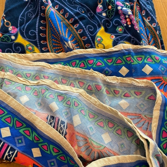 Flying Tomato Womens  Bohemian Multicolor Maxi Rayon Elastic Waist Skirt medium - Picture 3 of 6